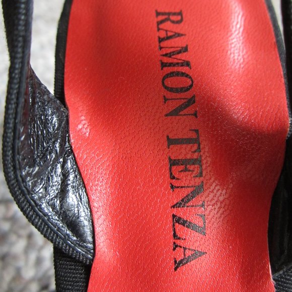 Ramon Tenza Ankle Strap Red Starfish Heel - Picture 3 of 12